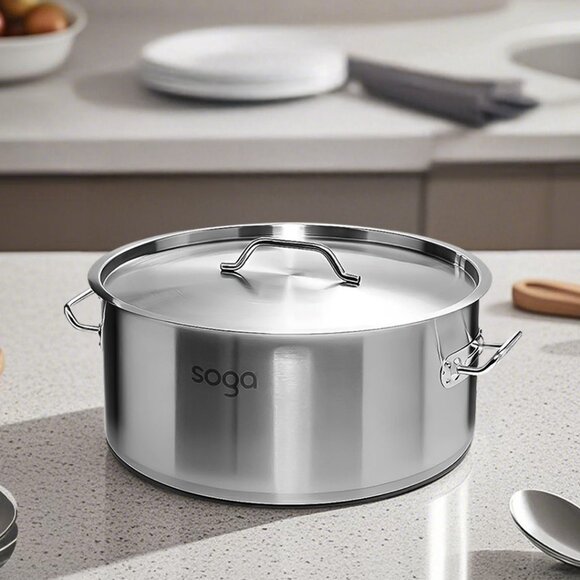 SOGA Stainless Steel 9L Stockpot - Picture 1 of 13